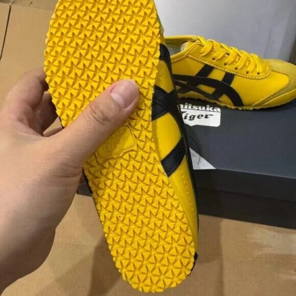 Onitsuka Tiger By Asics Mexico 66 Yellow Black Sneakers - Picture 4 of 6